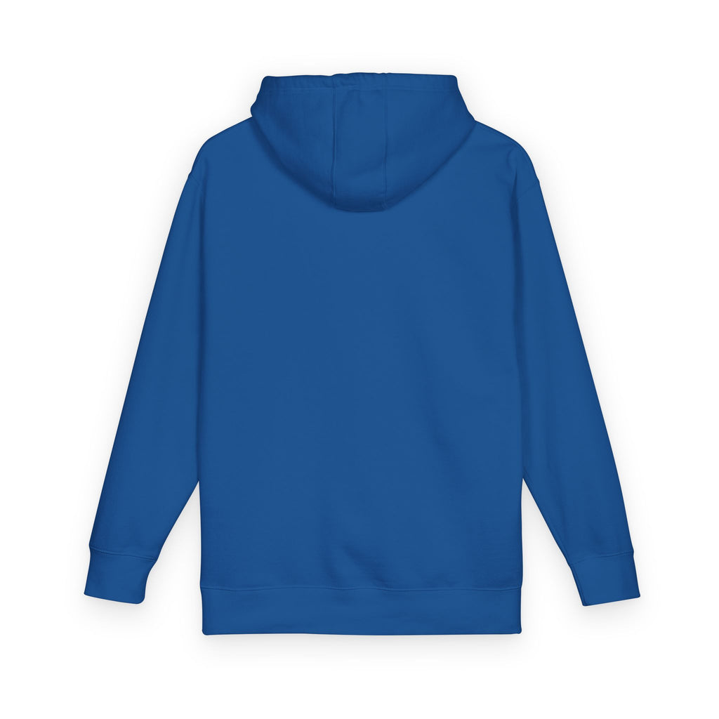 Curiosity Black Emblem Hoodie | Small Chest Graphic, Cream Pullover