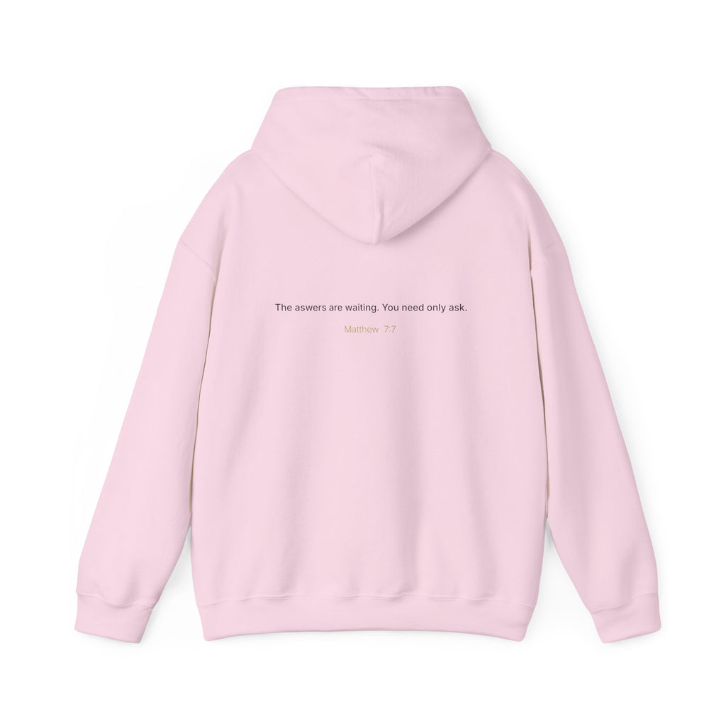Curiosity logo hoodie | Hooded Sweatshirt, "The answers are waiting."