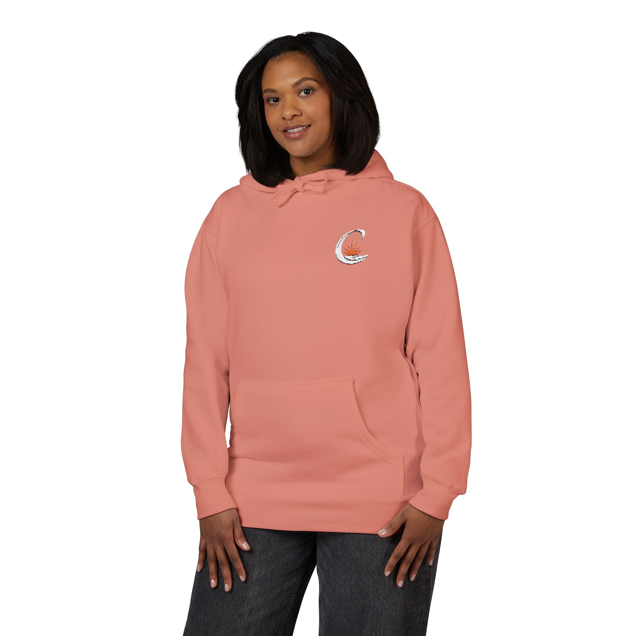 Curiosity White Emblem Hoodie | Small Chest Graphic,  Pullover