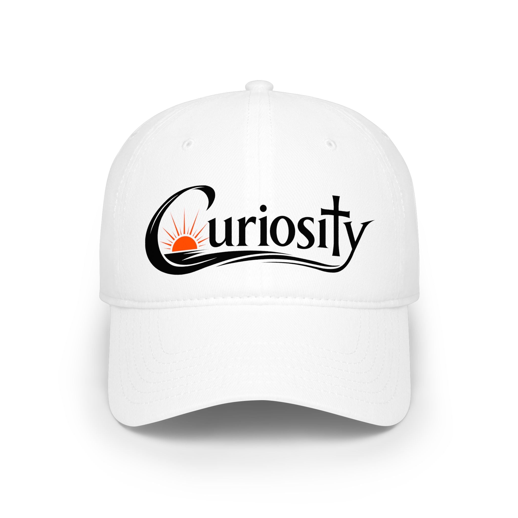 Curiosity Logo Baseball Cap | embroidered script logo cap