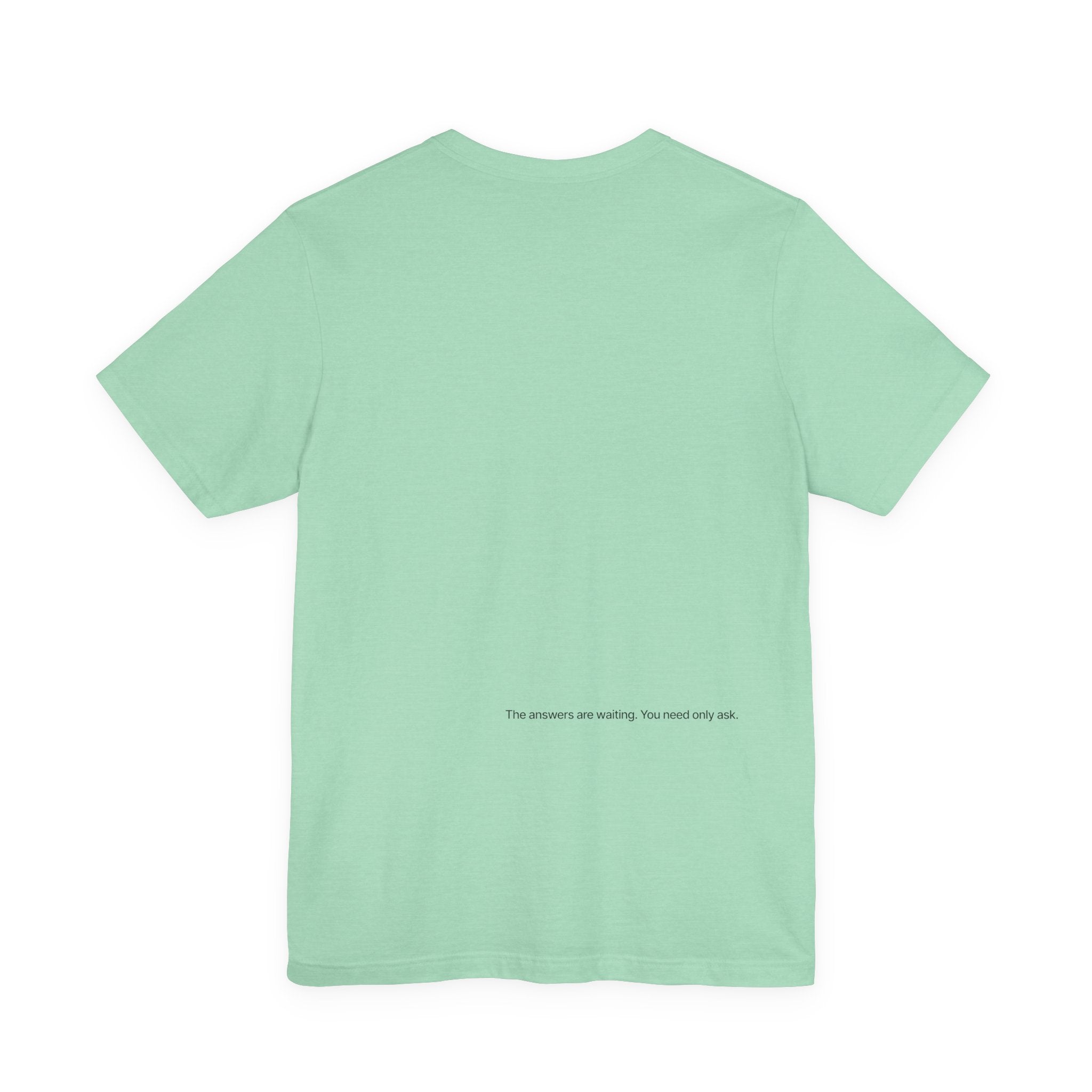 Curiosity Logo Tee | Black Curiosity Text Graphic T-Shirt, Minimal Science Design