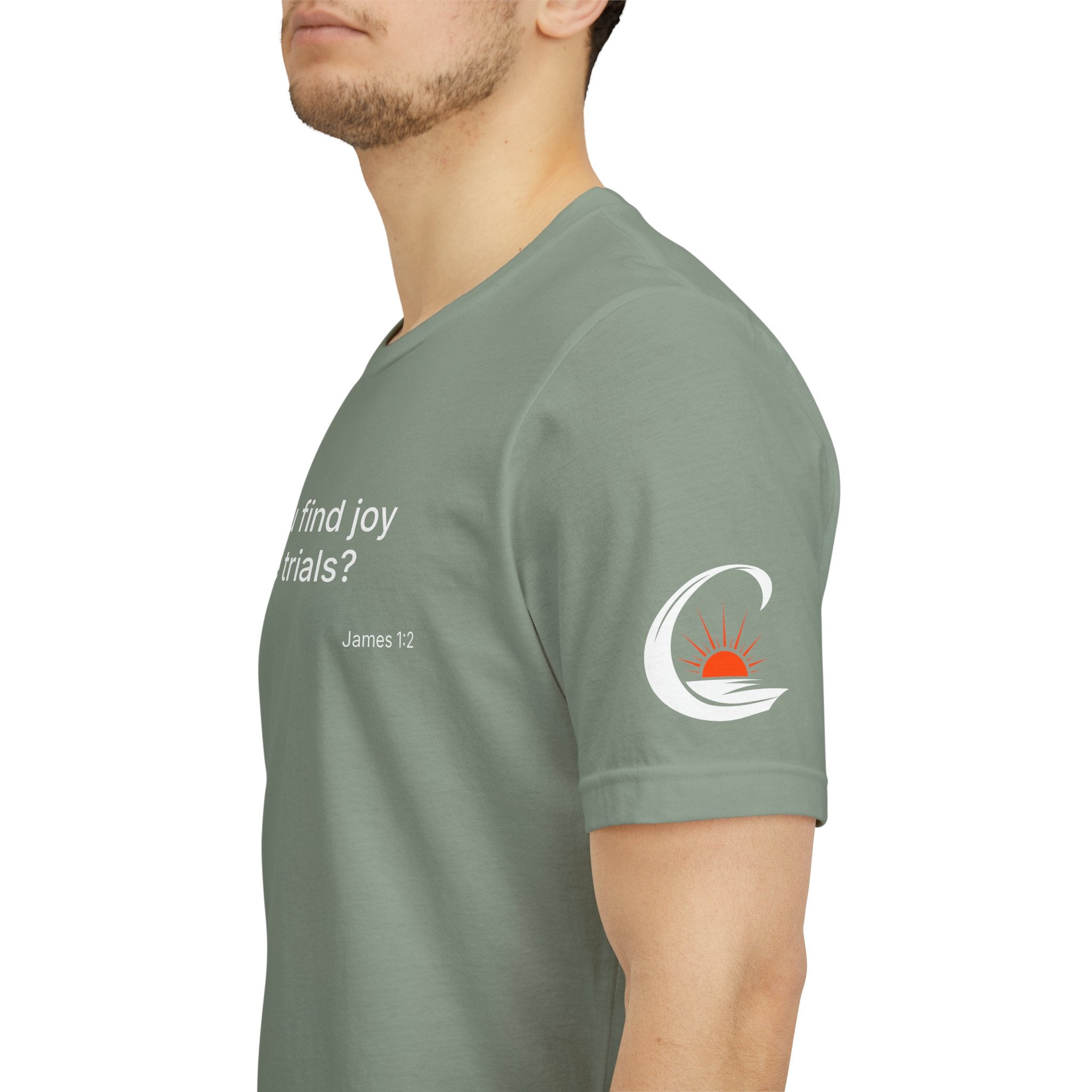 Can You Find Joy in Trials? T-Shirt | Inspirational Scripture James 1:2 Tee