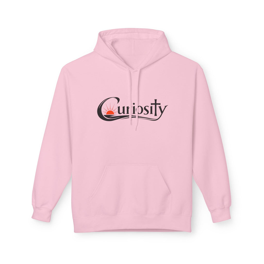 Curiosity Black Logo Hoodie | It starts with a question text