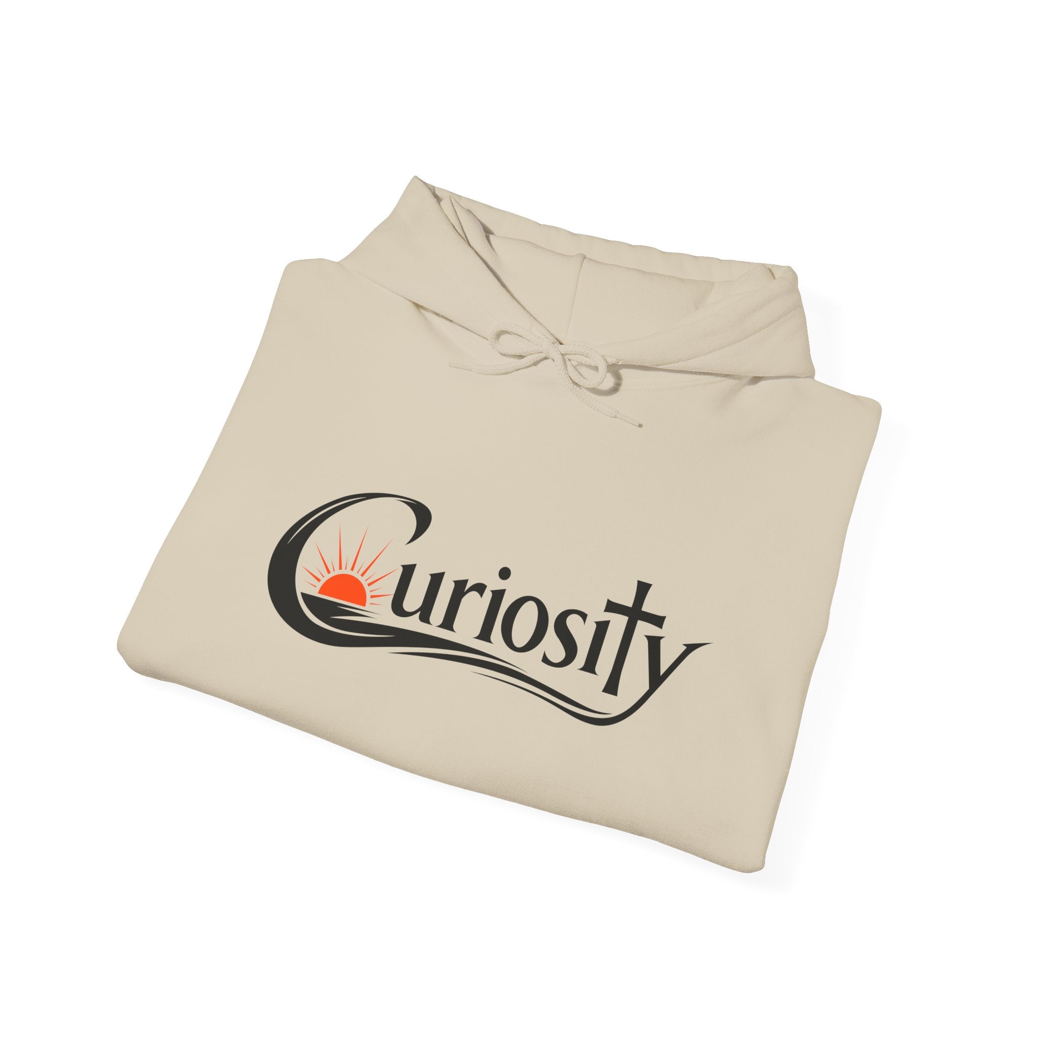 Curiosity logo hoodie | Hooded Sweatshirt, "The answers are waiting."